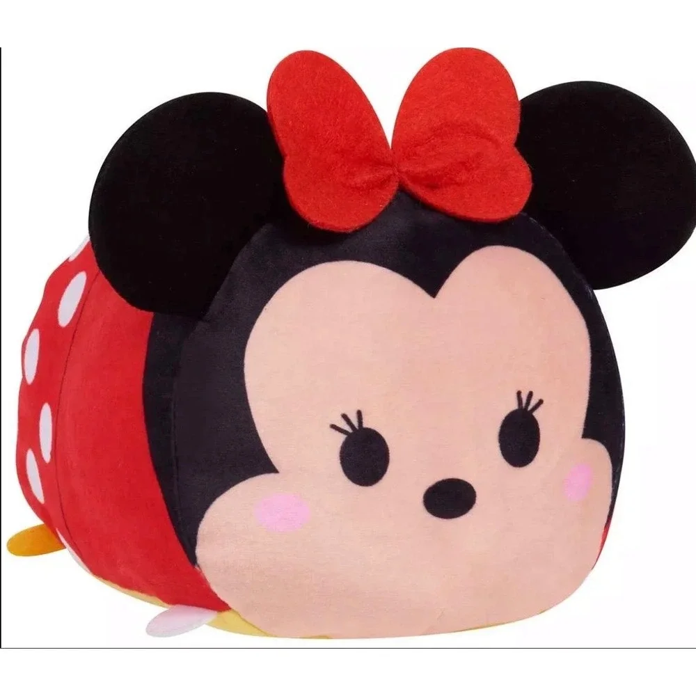 Disney‎ Tsum Tsum Minnie Mouse Kids Medium Red Excellent Stackable Plush Toy